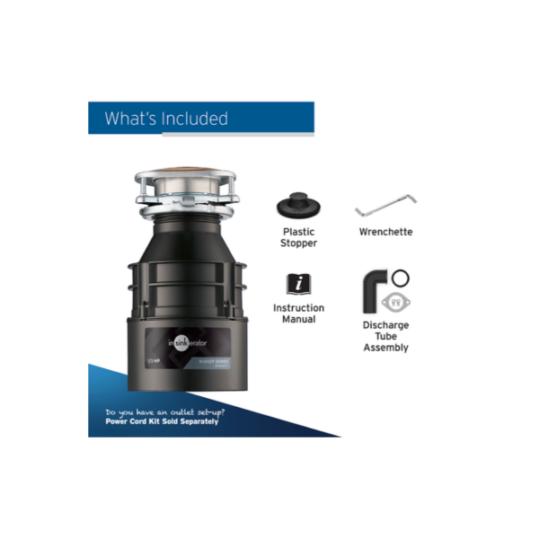 Badger 1 Garbage Disposal, 1/3 HP