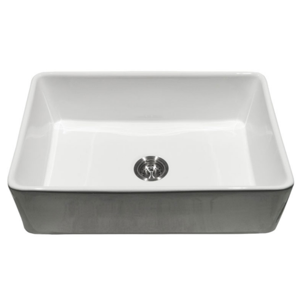 FIRECLAY FARMHOUSE WHITE SINGLE BOWL