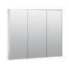 Zenna Home Tri-View Beveled 30 in. x 26 in. Surface Mount Medicine Cabinet