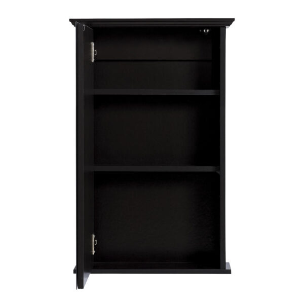 Zenna Home 16 in. × 25 in. Espresso Surface Mount Medicine Cabinet