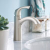 Moen Lindor Nickle One-handle Bathroom Sink Faucet