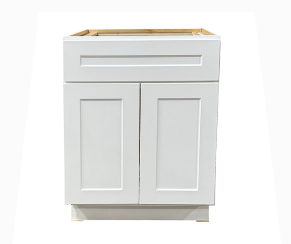 Shaker White 24 in. x 21 in. Vanity Cabinet Without Top