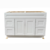Shaker White 48 in. x 21 in. Vanity Cabinet Without Top