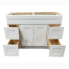 Shaker White 48 in. x 21 in. Vanity Cabinet Without Top