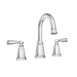 Moen Banbury Brushed Nickle Two-Handle Widespread Bathroom Sink Faucet