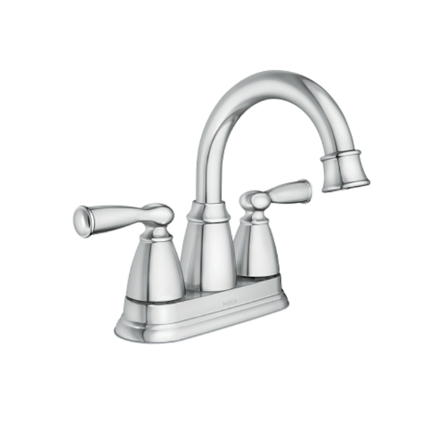 Moen Banbury Brushed Nickle Two-Handle Centerset Bathroom Sink Faucet