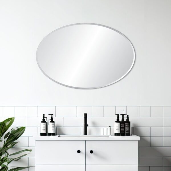24 in. X 36 in. Beveled Edge Oval Mirror