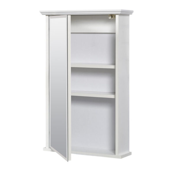 Zenna Home 16 in. × 25 in. White Surface Mount Medicine Cabinet