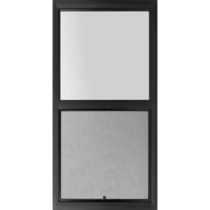 24"x48" Black Vinyl EZ Trim Ultra Low-E Single Hung Window
