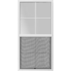 24"x48" Vinyl EZ Trim Clear Low-E Single Hung Window with Grid