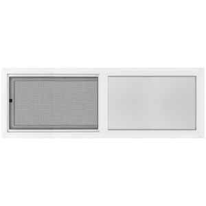 36"x12" Vinyl Slider Low-E Obscure Tempered Glass Window