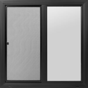 36"x36" Black Vinyl Ultra Low-E Window