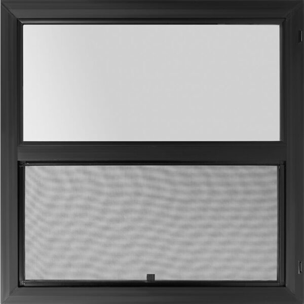 36"x36" Black Vinyl EZ Trim Ultra Low-E Single Hung Window