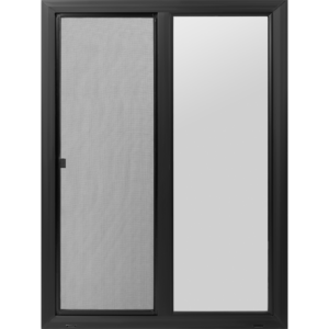 EZ TRIM PREM VINYL SLIDER ULTRA LOW-E 36"X48" BLACK EXT.