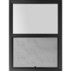 36"x48" Black Vinyl EZ Trim Ultra Low-E Single Hung Window
