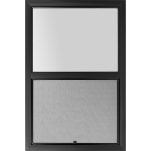 36"x54" Black Vinyl EZ Trim Ultra Low-E Single Hung Window