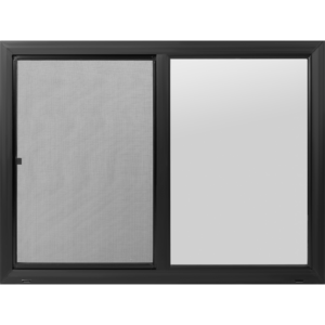 48"x36" Black Vinyl Ultra Low-E Window
