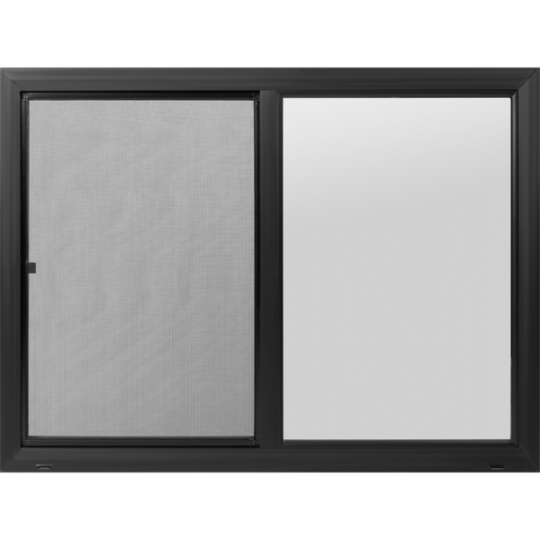 48"x36" Black Vinyl Ultra Low-E Window