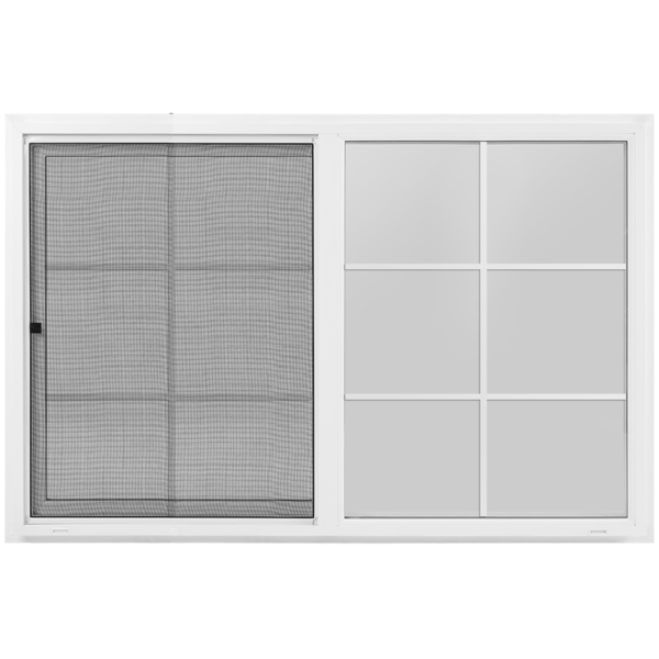 48"x36" Vinyl EZ Trim Clear Low-E Window with Grid