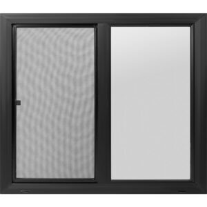 48"x42" Black Vinyl Ultra Low-E Window