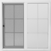 48"x48" Vinyl EZ Trim Clear Low-E Window with Grid