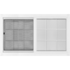 60"x36" Vinyl EZ Trim Clear Low-E Window with Grid