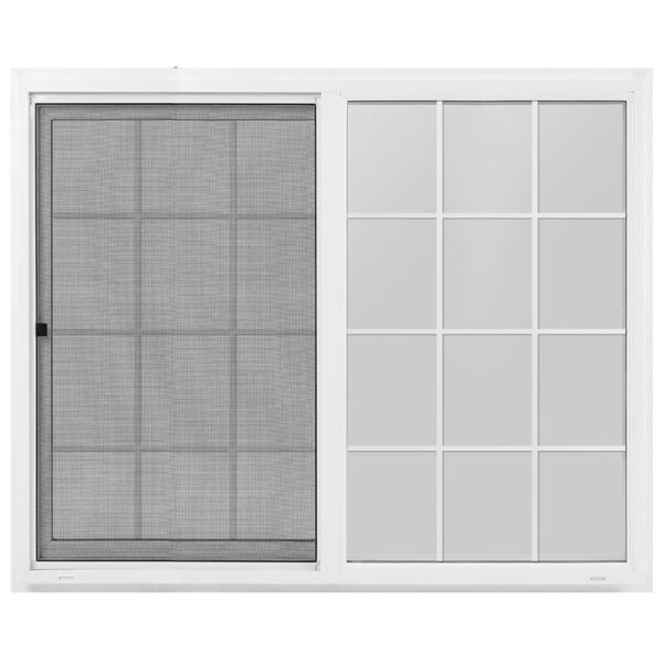 60"x48" Vinyl EZ Trim Clear Low-E Window with Grid