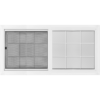 72"x36" Vinyl EZ Trim Clear Low-E Window with Grid