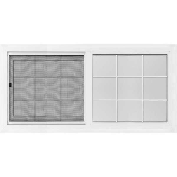 72"x36" Vinyl EZ Trim Clear Low-E Window with Grid
