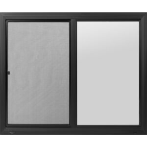 72"x60" 5000 Series Retrofit Black Vinyl Sliding Low-E Window