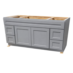 Shaker Gray 60 in. x 21 in. Vanity Cabinet Without Top