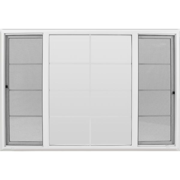 96"x48" Vinyl EZ Trim Clear Low-E Window with Grid