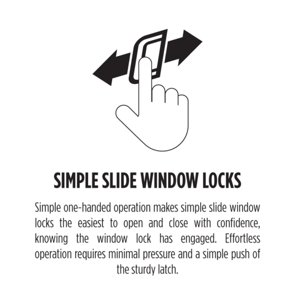 Slide window locks