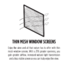 Thin Mesh Window Screens