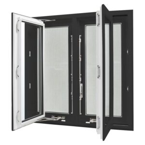 Premium 5000 Series Double Casement Black Window