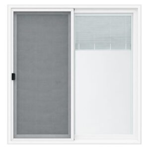 Sliding Patio Door with Blinds Low-E