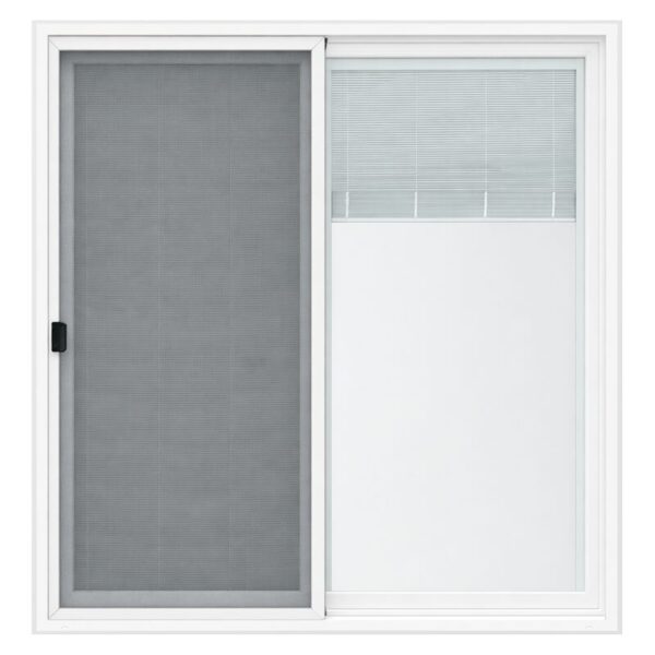 Sliding Patio Door with Blinds Low-E