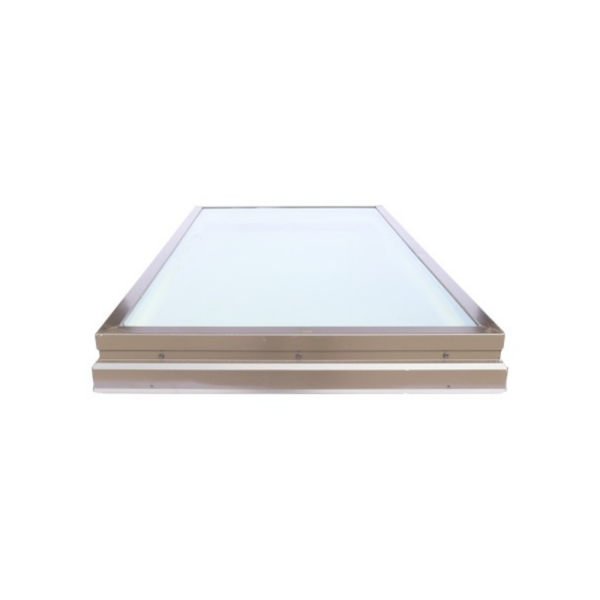 24" x 48" Double Dome Bronze Curb Mount Skylight
