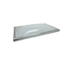24" x 48" Double Dome White Curb Mount Skylight