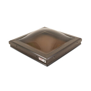 24" x 24" Double Dome Bronze Curb Mount Skylight