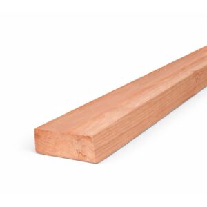 2" x 4" x 8' Premium Redwood Rough Rail