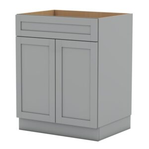 Shaker Gray 24 in. x 21 in. Vanity Cabinet Without Top