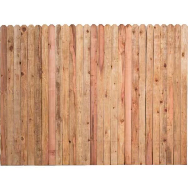 6 x 8 redwood fence panel