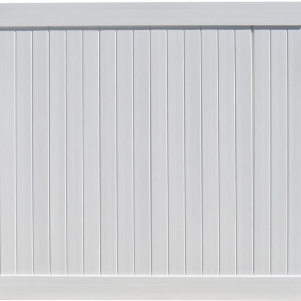 EZ white vinyl fence panel