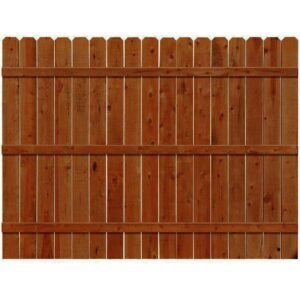 6' x 8' Red Tone Fence Panel