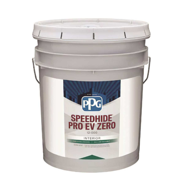 Five Gallon PPG Speedhide Pro EV Zero Semi-Gloss White Interior Paint