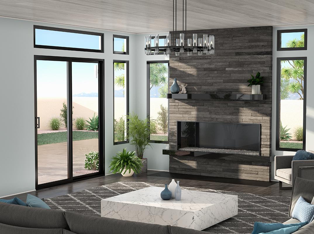 Milgard V300 Doors and windows on a house