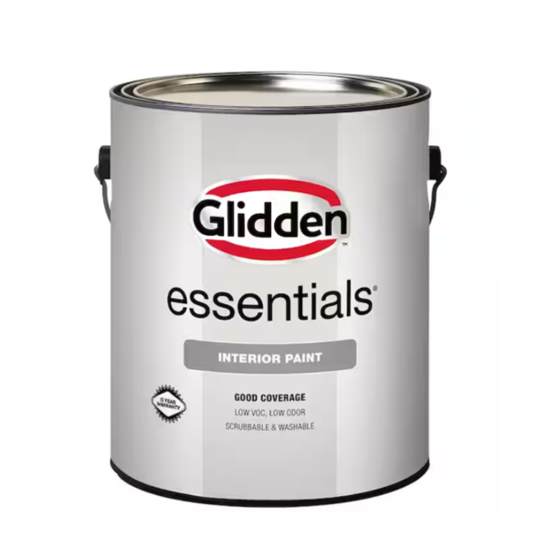 One Gallon Glidden Essentials Interior Flat White Paint