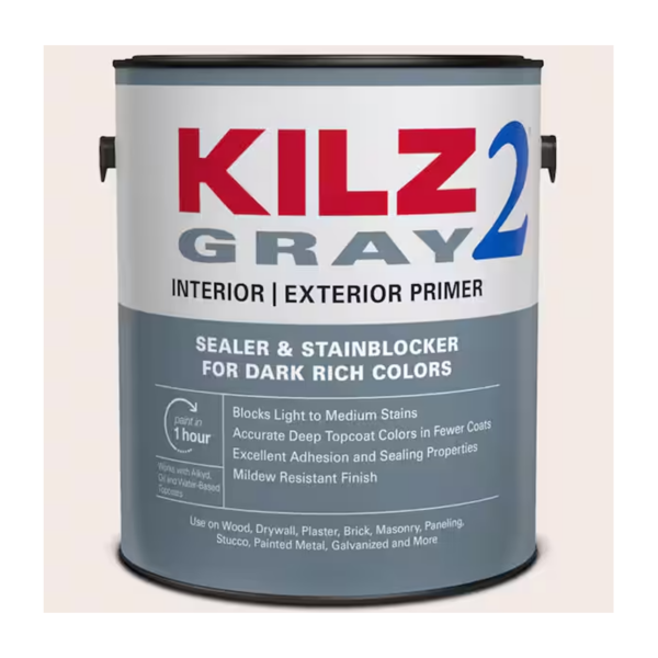 One Gallon Kilz All-Purpose Gray Interior/Exterior Multi-Surface Primer