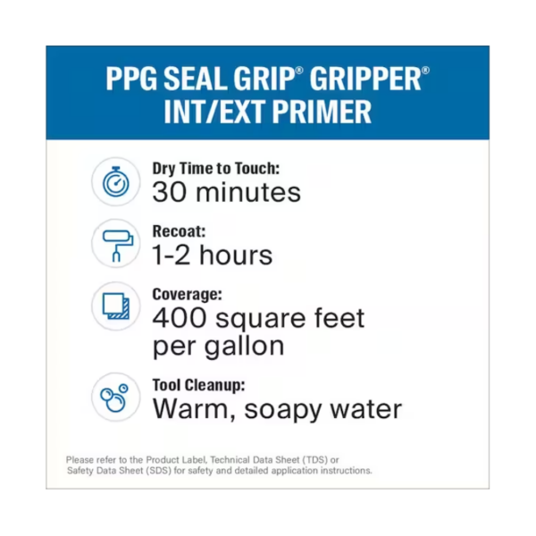 PPG Gripper White Interior/Exterior Acrylic Primer